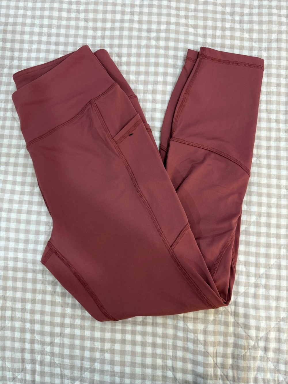X by Gottex High-Rise Pocket Leggings Mauve Women’s Size M